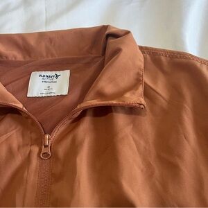 Desert Cropped Active Bomber Full Zip Lightweight Jacket Womens Medium